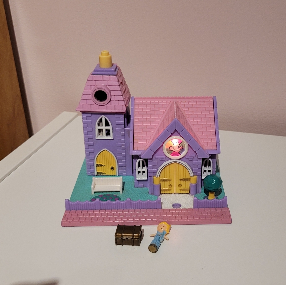 Vintage Polly Pocket Pollyville Wedding Chapel Church